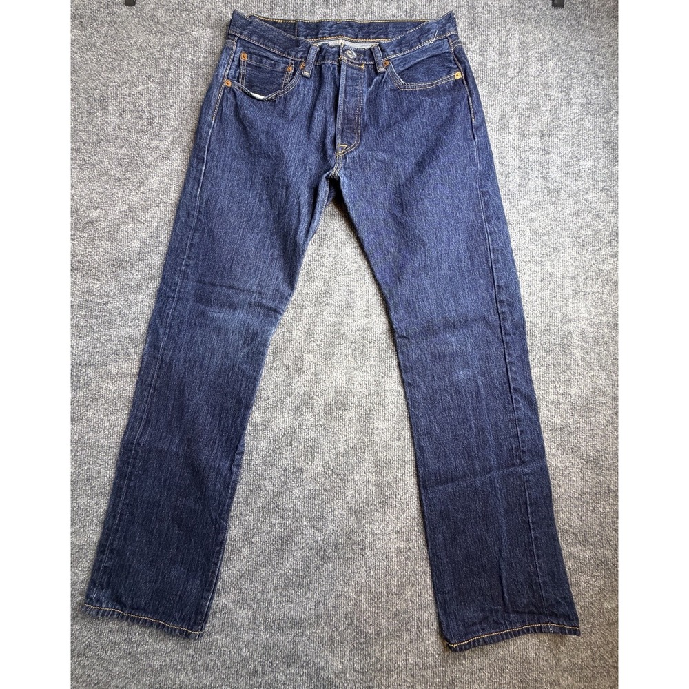 Levis‎ 501 jeans men's 32x32 blue Original Straight Fit button fly work